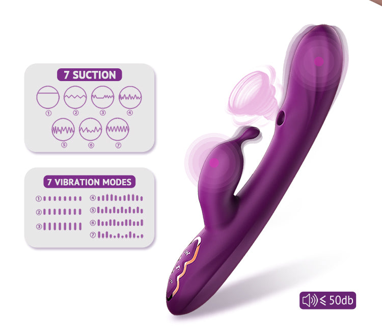 G Spot Alpha Rabbit Vibrator Purple - Health Buddies