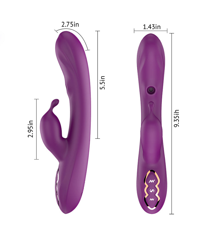 G Spot Alpha Rabbit Vibrator Purple - Health Buddies