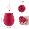 Portable Rose Clit Sucker | Rose Vibrator Red - Health Buddies