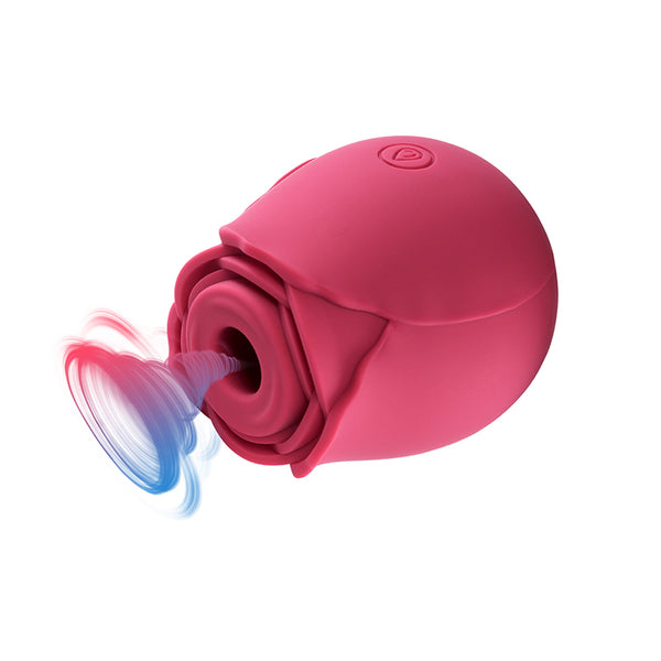 Portable Rose Clit Sucker | Rose Vibrator Red - Health Buddies