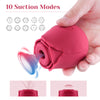 Portable Rose Clit Sucker | Rose Vibrator Red - Health Buddies