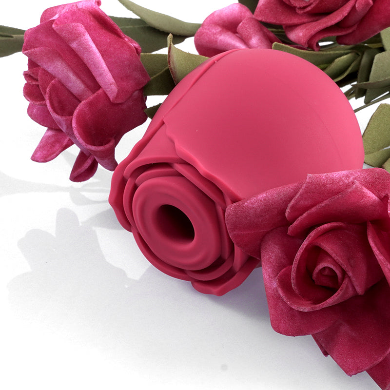 Portable Rose Clit Sucker | Rose Vibrator Red - Health Buddies
