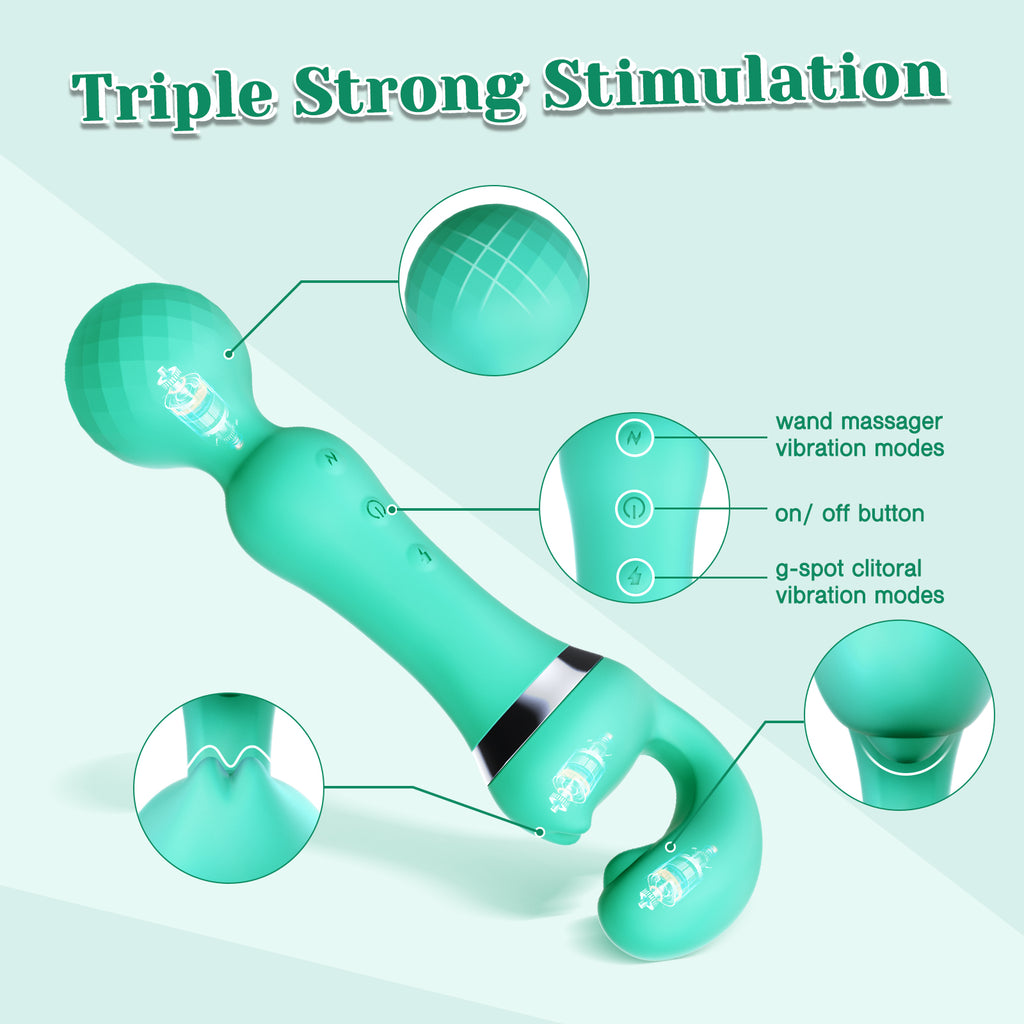 Tracys dog new Teal AV Magic wand massager G-spot vibrator - Health Buddies