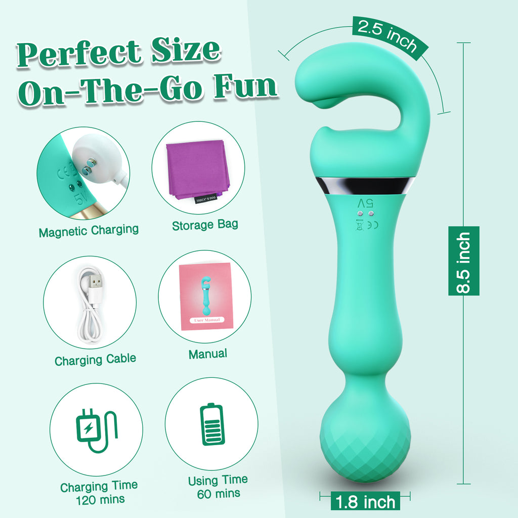 Tracys dog new Teal AV Magic wand massager G-spot vibrator - Health Buddies