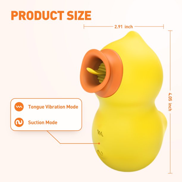 DucKing Sucking & Licking Rubber Duck Vibrator - Health Buddies